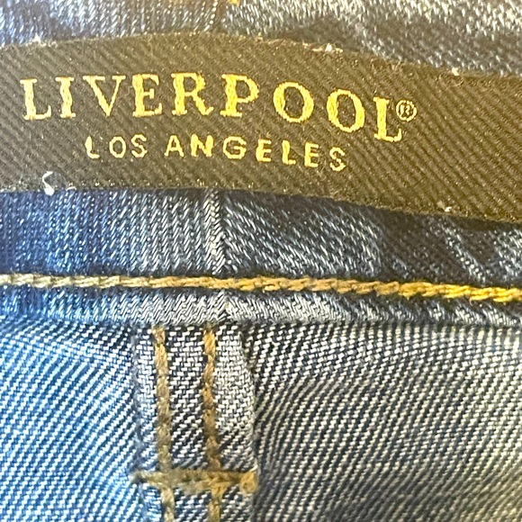 LIVERPOOL LOS ANGELES Sadie Side Decorative Zipper Crop Straight Leg. Size 8/29 - Picture 13 of 14